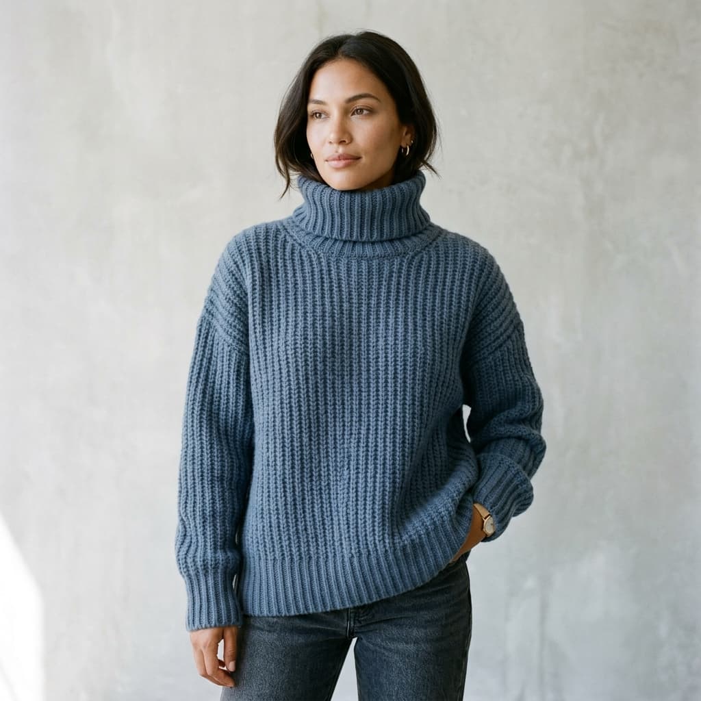 Chunky Cashmere Turtleneck